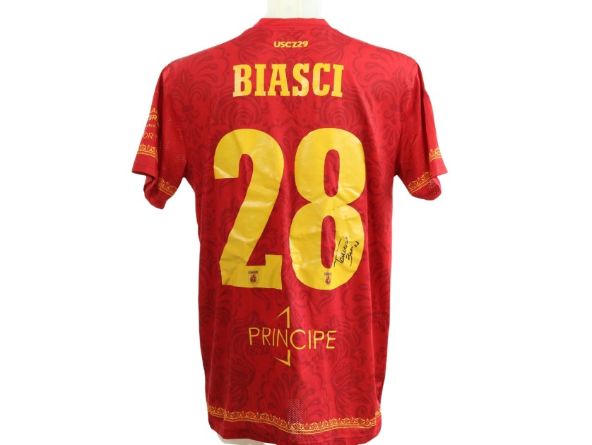 Biasci's Signed Unwashed Shirt, Spezia vs Catanzaro 2025
