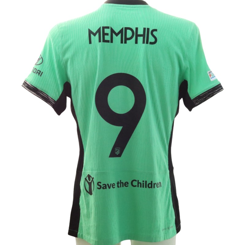 Maglia Gara Memphis Depay Atletico Madrid, UCL 2023/24