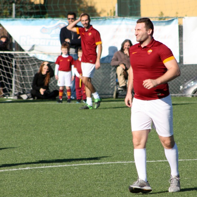 Cammarelle Roma match worn shirt, worn in Danieli memorial - Totti signed