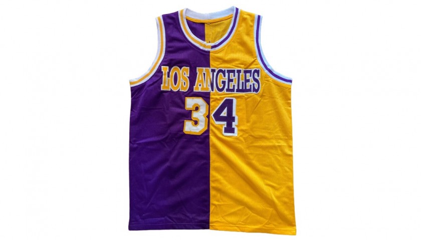 Los Angeles Lakers Official Jersey Signed by Shaquille O'Neal - CharityStars