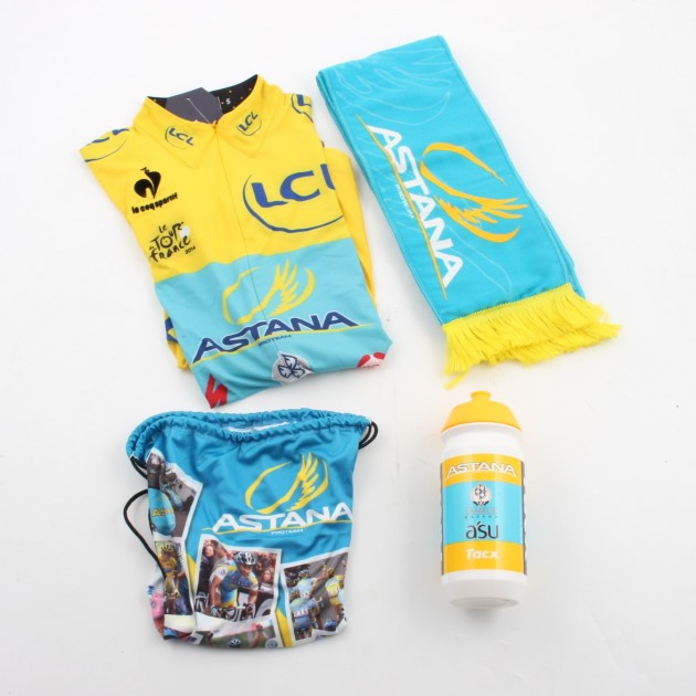 Official Tour de France 2014 Team Astana Kit, Signed by Vincenzo Nibali