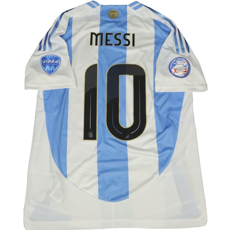 Messi's Match-Issued Shirt Argentina vs Canada Copa Amerca 2024