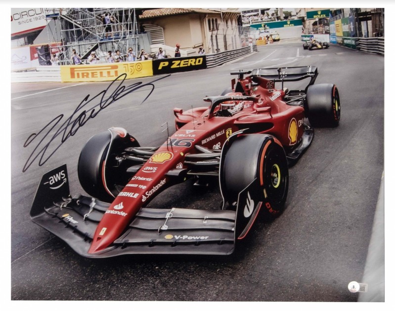 Fotografia Monaco - Autografata da Charles Leclerc 