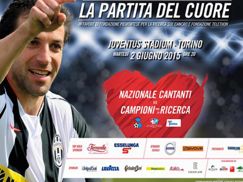 Join the "Campioni per la Ricerca" team for the "Partita del Cuore" match at Juventus Stadium