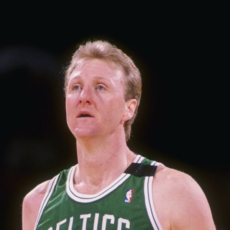 Larry Bird Signed Celtics Framed Photo