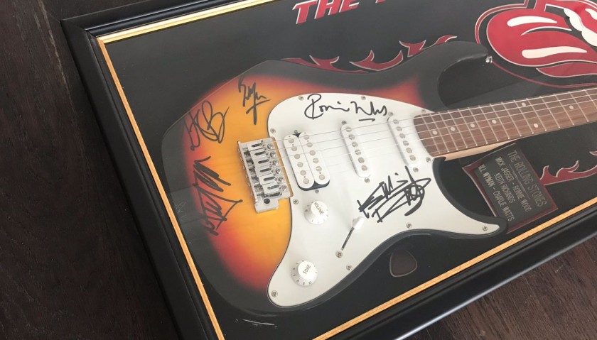 Limited Edition Electric Guitar Signed by the Rolling Stones