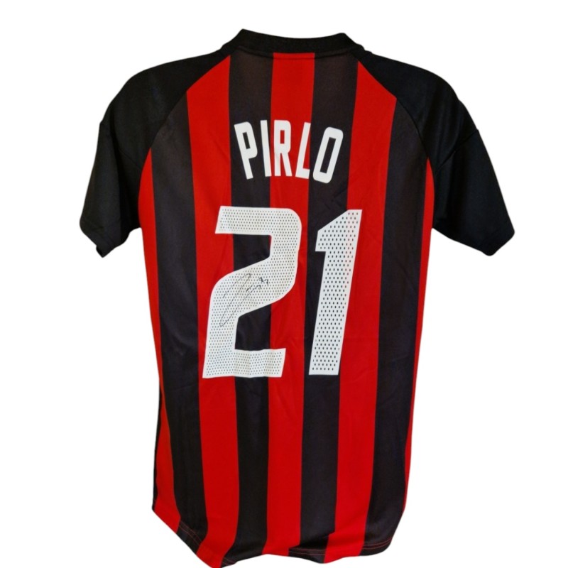 Andrea Pirlo's AC Milan 2002/03 Signed Replica Shirt