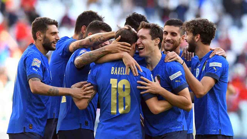 Jorginho's Match Shorts, Italy-Belgium 2021