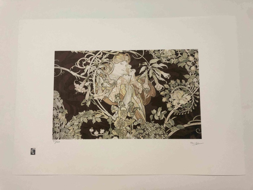 Offset lithography by Alphonse Mucha (after)