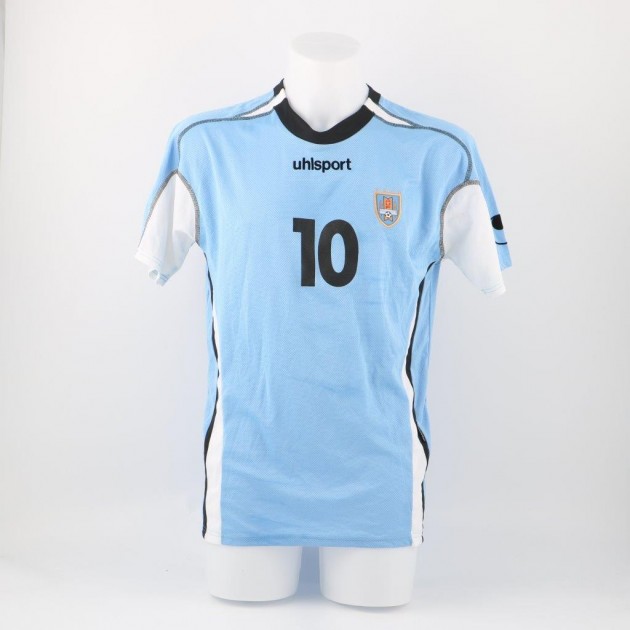 Dario Silva's Uruguay match issued/worn shirt, season 2005/2006