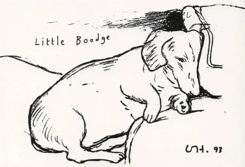 "Little Boodge" artwork by David Hockney 