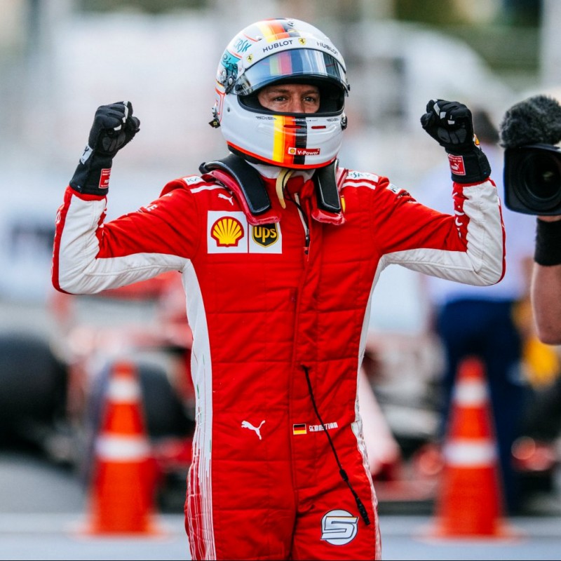 Vettel's Signed Racing Gloves, 2018 Season  