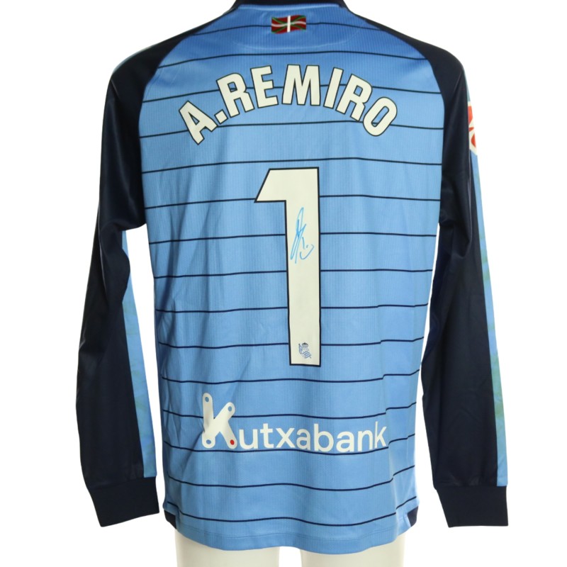 Remiro's Signed Unwashed Shirt, Real Sociedad vs Real Betis 2026