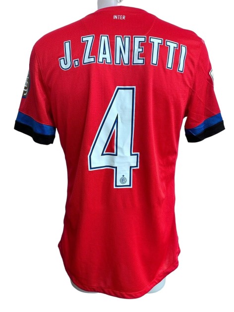 Zanetti's Inter Match Shirt, 2012/13 - 105 Years Patch