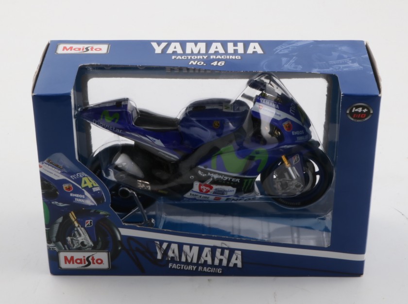 Yamaha Factory Racing model signed by Valentino Rossi