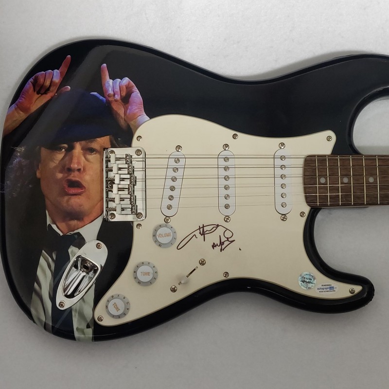 AC/DC's Angus Young Autographed Fender Guitar