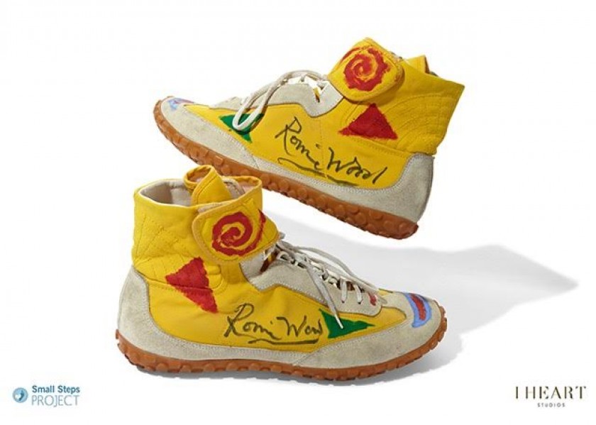 Ronnie Wood's Autographed High Top Trainers from his Personal Collection