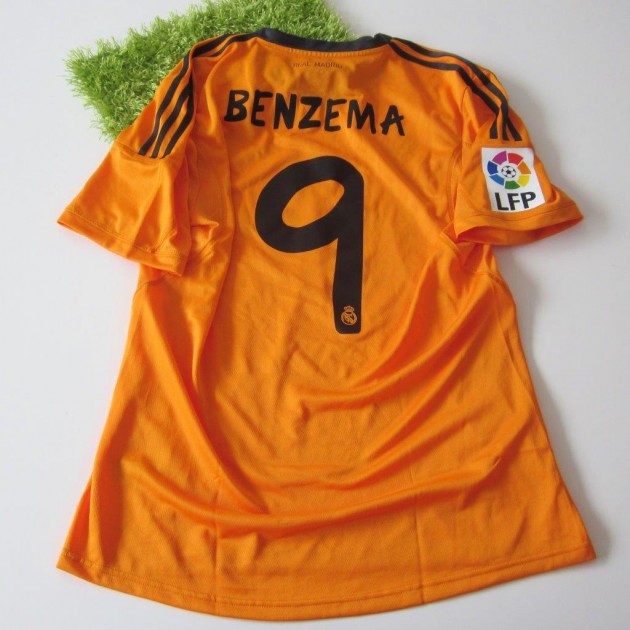 Benzema Real Madrid issued/worn shirt, Spanish Liga 2013/2014