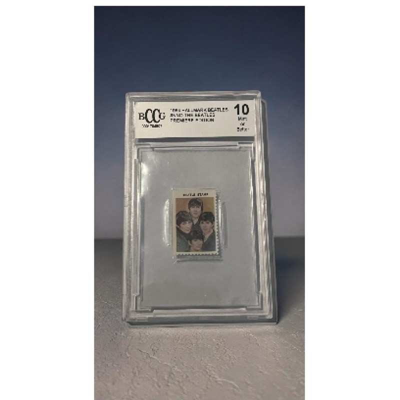 The Beatles Beckett 10 1964 Hallmark Stamp