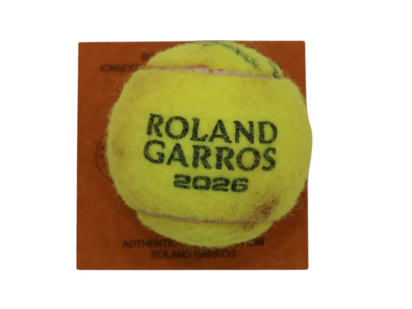 Roland Garros Tennis Match-Ball 2026 - Signed by Matteo Berrettini