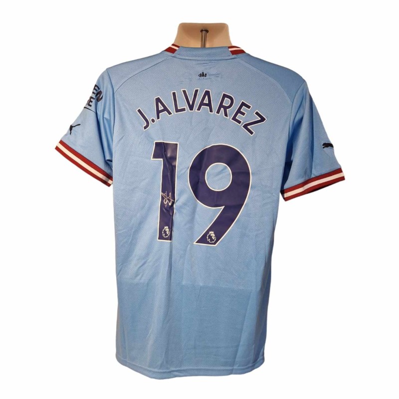 Julian Alvarez's Manchester City 2024/25 Signed Replica Shirt