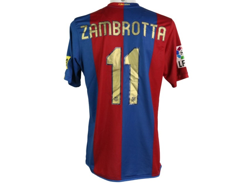 Zambrotta's Barcelona Match Shirt, 2006/07