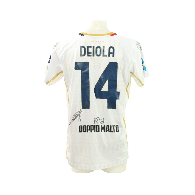 Deiola's Signed Unwashed Shirt, Milan vs Cagliari 2025