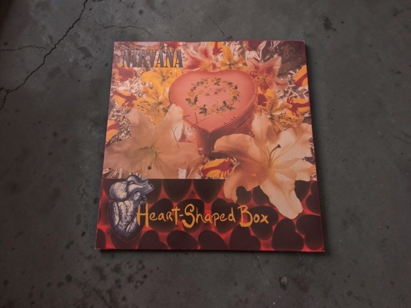 Kurt Cobain of Nirvana Signed Heart Shaped Box 12" Vinyl