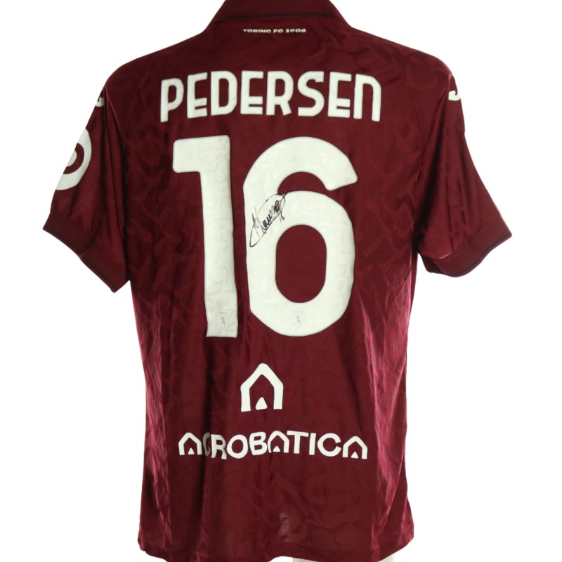 Pedersen's Signed Unwashed Shirt, Torino vs Juventus 2026