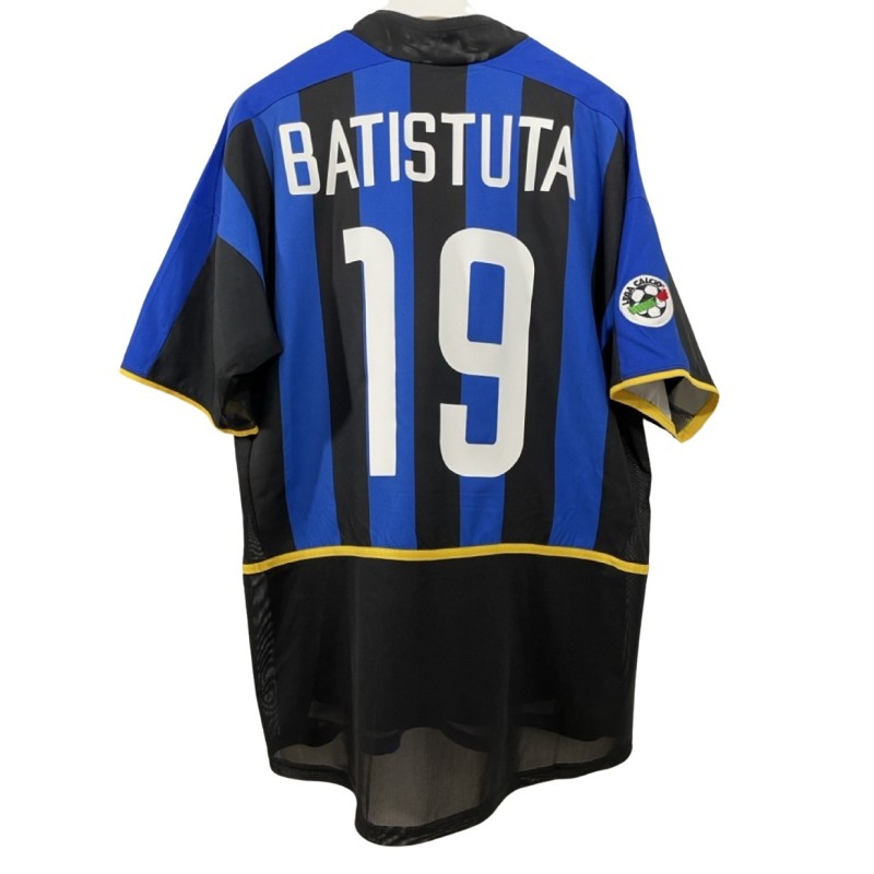 Batistuta Official Inter Milan Shirt, 2002/03