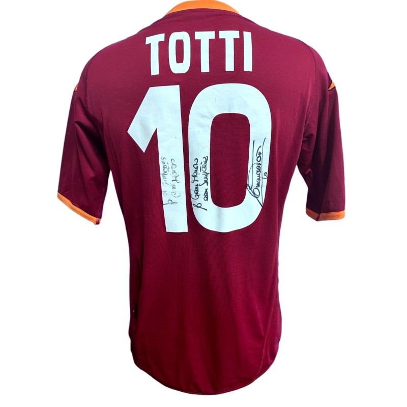 Totti's Signed Match-Issued Shirt Roma vs Siena 2011