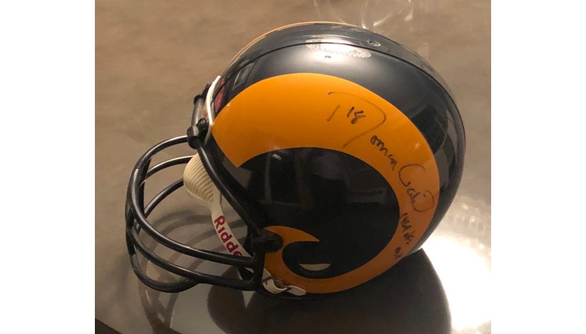 Los Angeles Rams Helmet Signed by Roman Gabriel 