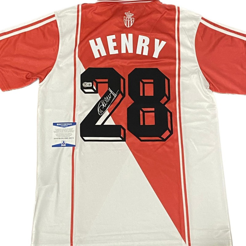 Maglia Replica firmata di Thierry Henry dell'AS Monaco 1996/97