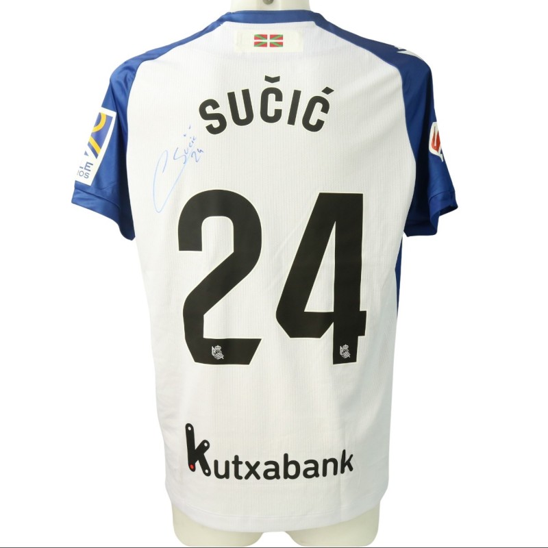 Sučić's Signed Unwashed Shirt, Real Sociedad vs Real Madrid 2024 "Chillida Limited Edition"