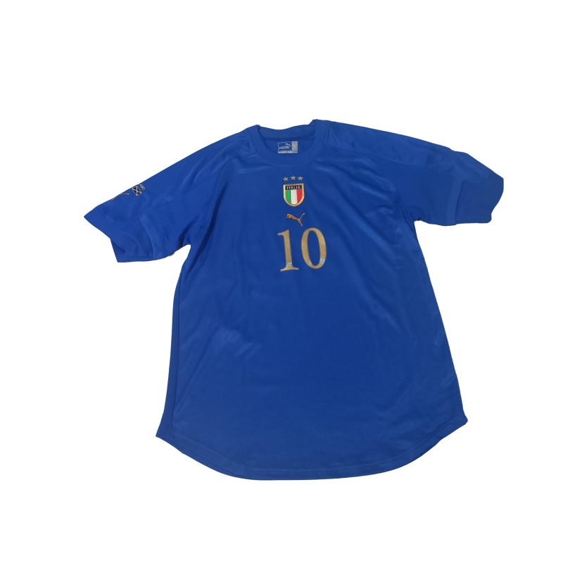 Maglia Ufficiale Totti, Italia vs Scozia 2005 - Autografata