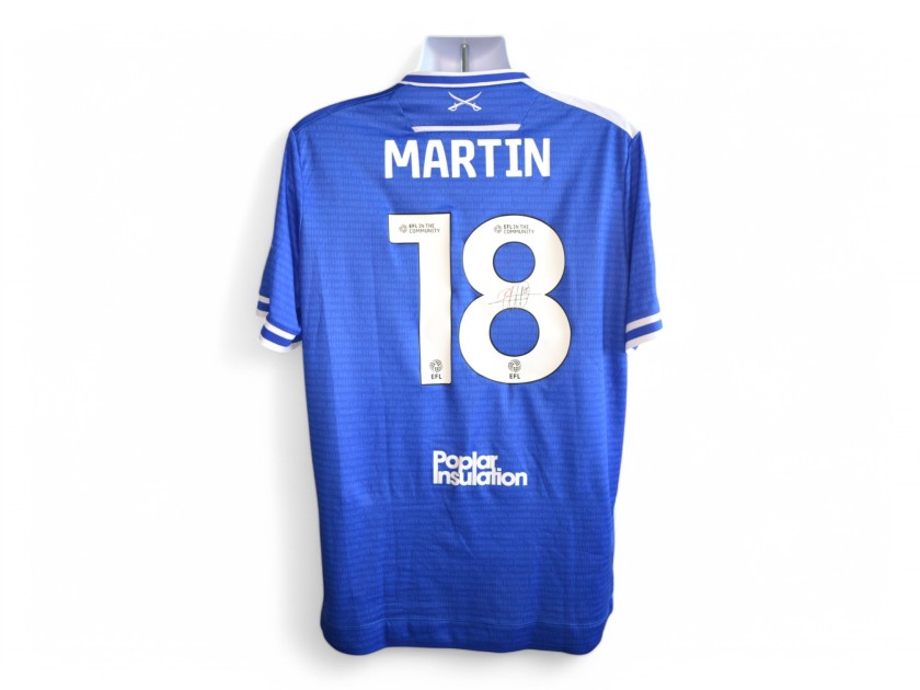 Martin's Bristol Rovers Emirates FA Cup Signed Match Worn Shirt, vs Barnsley 