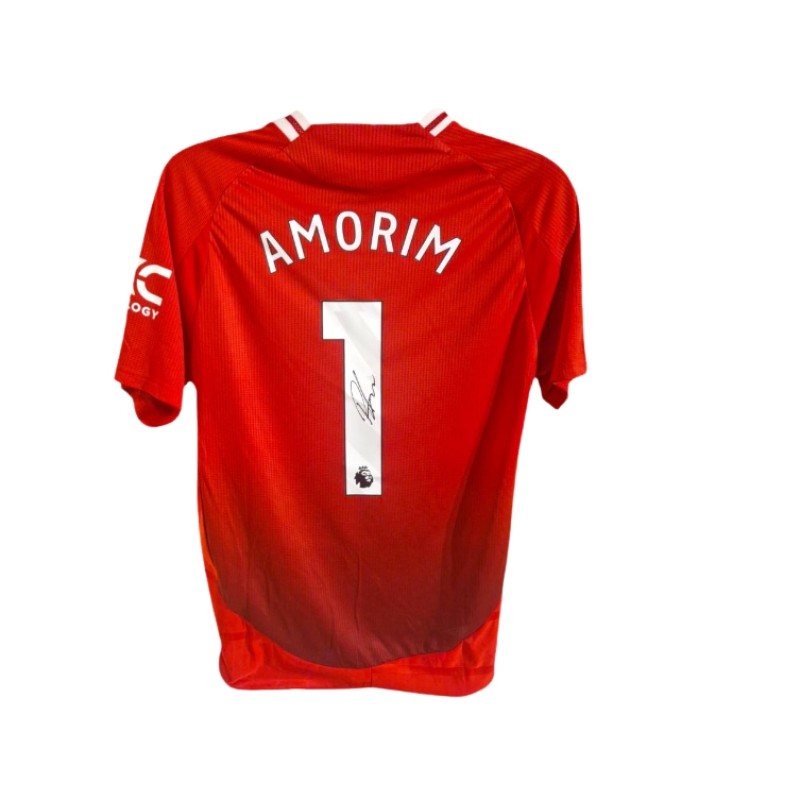 Maglia Manchester United 2024/25 Ruben Amorim in versione giocatore replica - Autografata