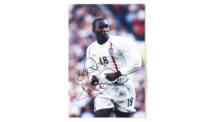 Andy Cole for England A4 Signed Photograph 