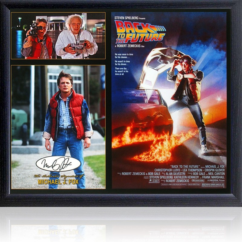 Michael J. Fox Signed 'Back to the Future' Presentation