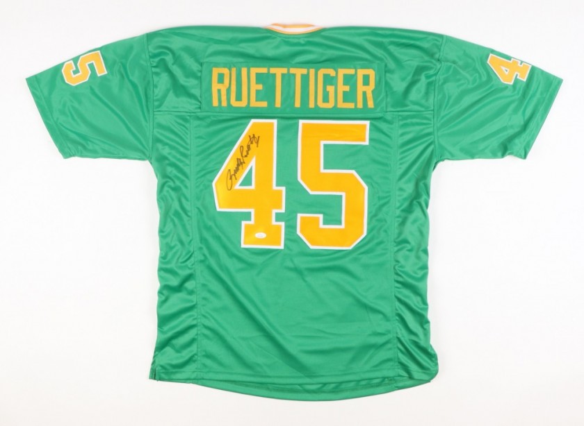 Rudy Ruettiger Signed Green Jersey