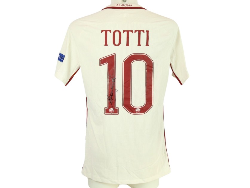 Totti's Roma Signed Issued Shirt, EL 2016/17