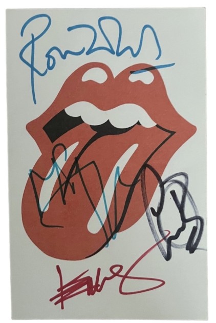 The Rolling Stones Signed Postcard