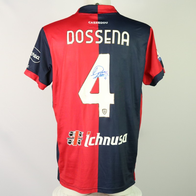 Dossena Unwashed and Signed Shirt, Cagliari vs Monza 2023