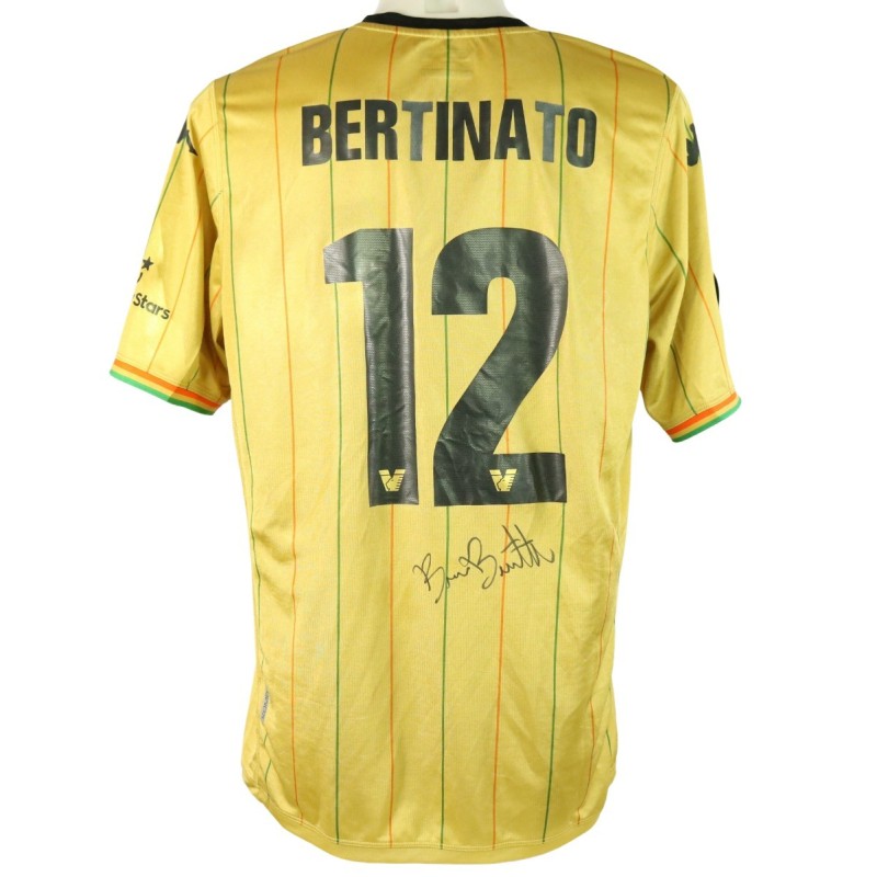 Bertinato's Unwashed Signed Shirt, Cremonese vs Venezia 2023