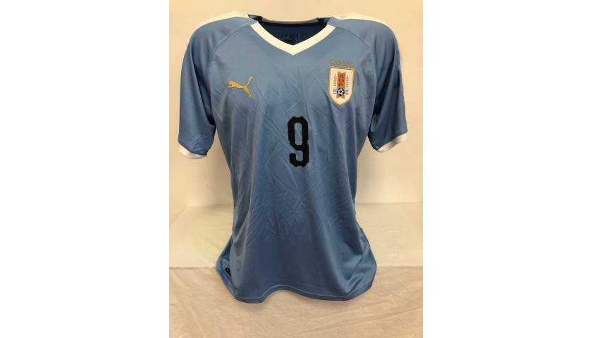 Uruguay Jersey Custom L. SUAREZ #9 Soccer Jersey Home 2022