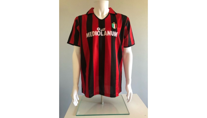 Ruud Gullit signed retro AC Milan shirt - GOAT authentic