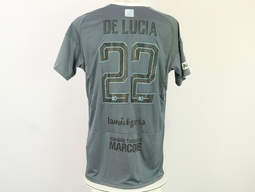 De Lucia's unwashed Signed Shirt, Virtus Entella vs Lucchese 2024, Special 110 Years 