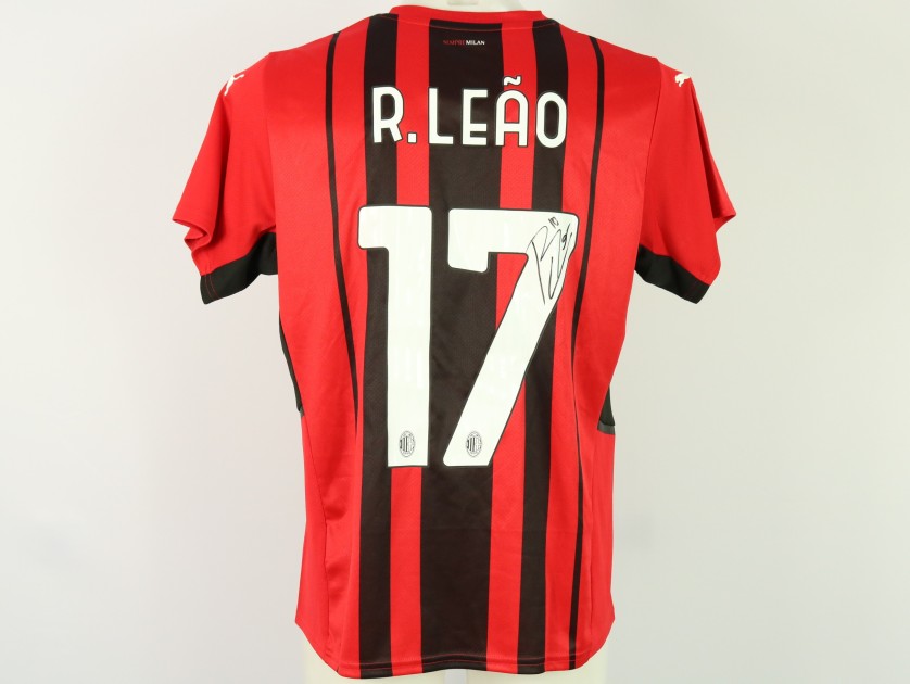 Maglia ufficiale Rafa Leao Milan, 2021/22 - Autografata