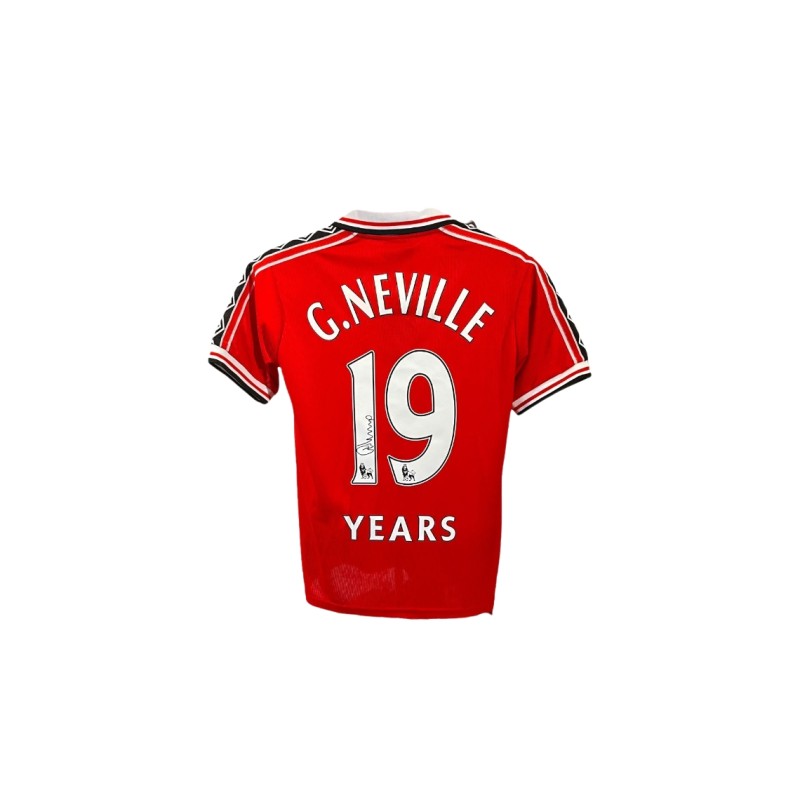 Gary Neville's Manchester United 1999 Signed Replica Shirt