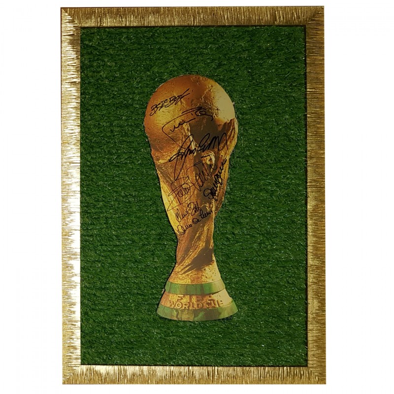 World Cup Artwork Signed by the 1982 World Champions